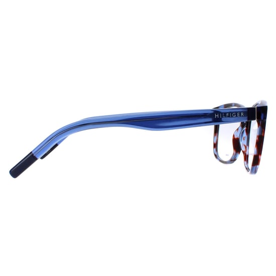 Tommy Hilfiger Rectangle Womens Blue Tortoise Glasses