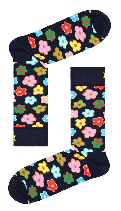 Happy Socks - Nieuwe Bloem Ontwerp Sokken | Geweldig Cadeau - Bloem - Image 2
