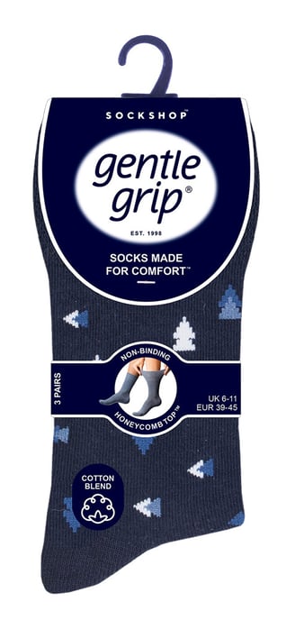 6 paar sokken zonder elastiek herensokken met zachte grip 39-45 Uk - SOMRJ577 - Image 2
