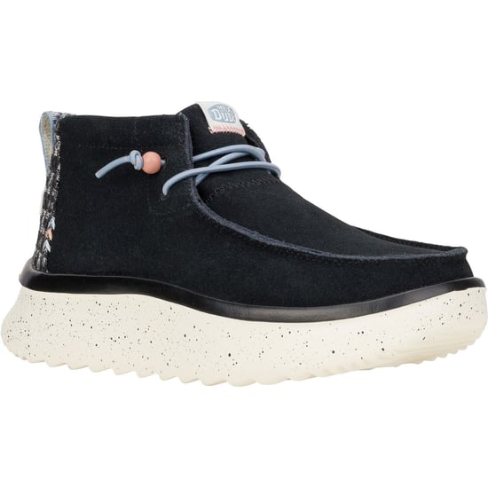 HEYDUDE Wendy Peak Hi Suede Vrouwen Zwart Laarzen - Image 1
