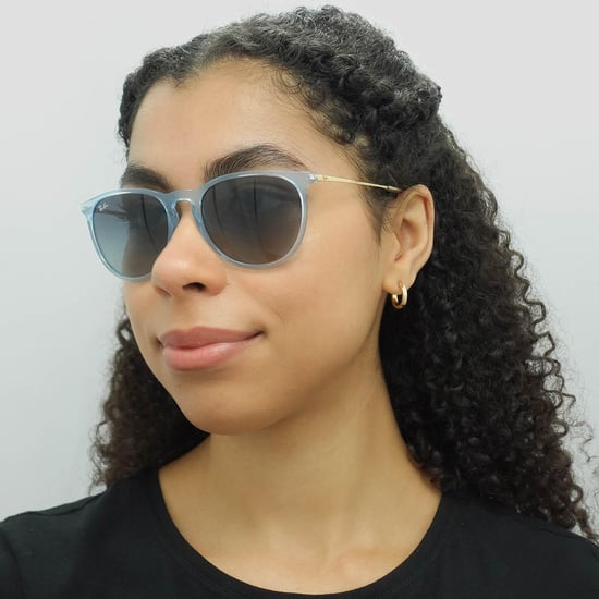 Ray-Ban Round Womens Transparent Light Blue Grey Blue Gradient RB4171 Erika