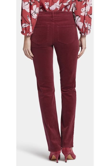 Marilyn Straight Jeans Red Corduroy