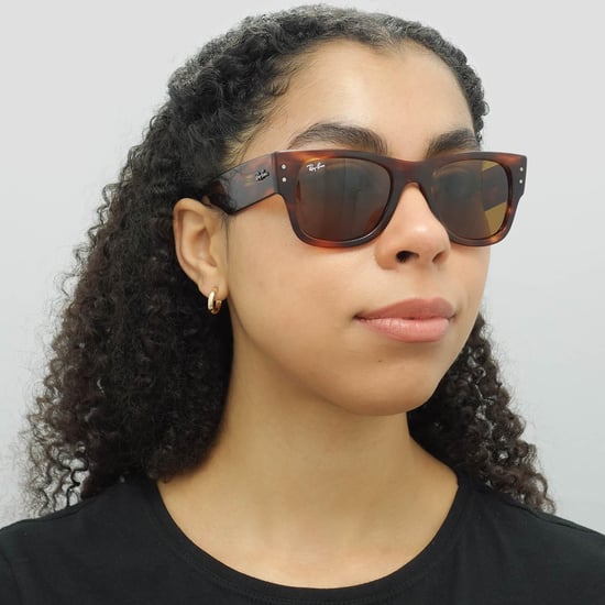 Ray-Ban Square Unisex Polished Striped Havana Brown RB0840S Mega Wayfarer