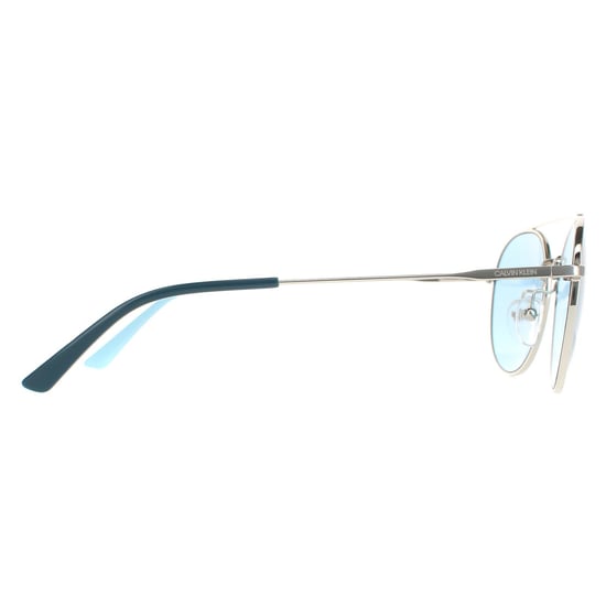 Calvin Klein zonnebril CK18116S 046 Nikkel vast lichtblauw - Image 4
