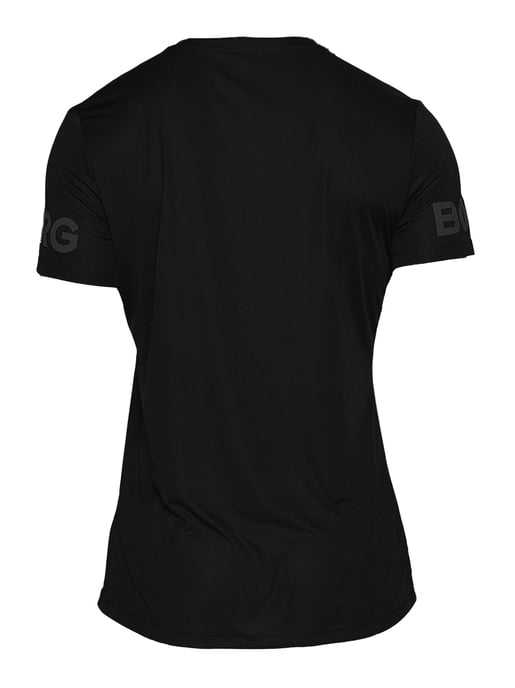 Björn Borg - Heren Licht Korte Mouwen Trainings T-Shirt - Zwart - Image 2