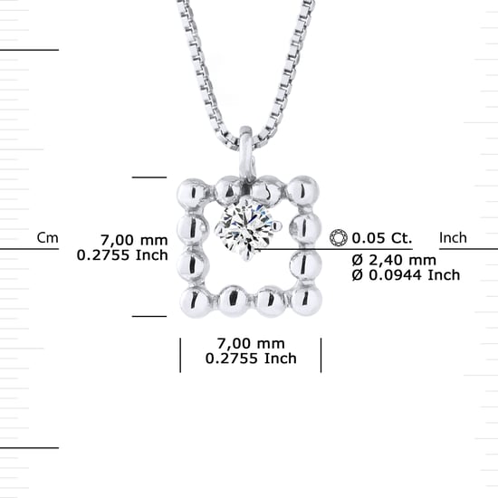 DIADEMA - Necklace with Diamonds - White Gold