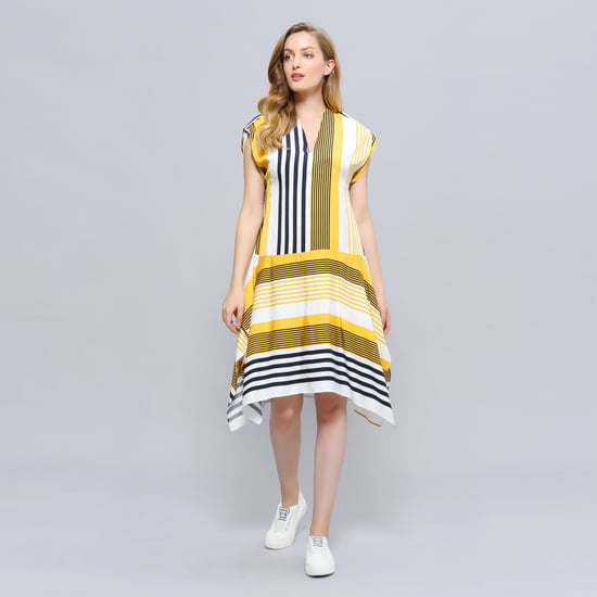 Stripe print game jurk - Image 1