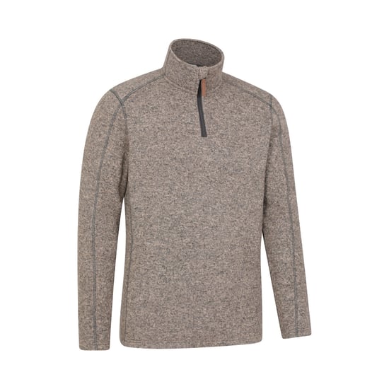 Mountain Warehouse Heren Idris II Half Zip Fleece Top (Beige) - Image 5