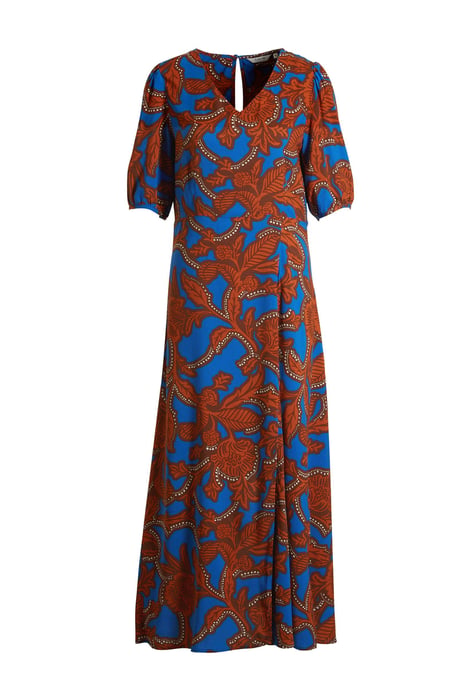 B.Young jurk BYJOSA met all-over print terra/blauw - Image 1