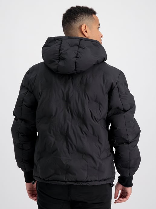 Alpha Industries Gewatteerde Hoodie Met Logo Zwart - Image 2