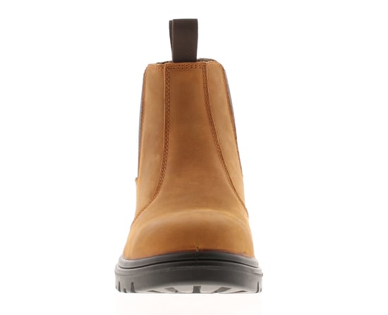 Tradesafe Mens Safety Boots crazy leather tan