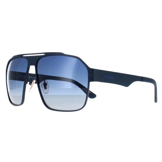 Police Aviator Heren Mat Blauw Kleurverloop SPLL08 Summit 1 - Image 1