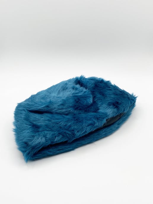 Turquoise Faux Fur Hat