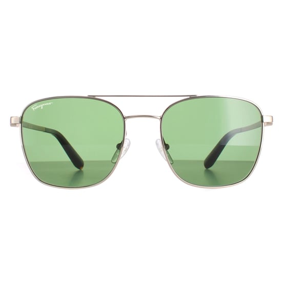 Salvatore Ferragamo Aviator Mens Golld Green SF158S