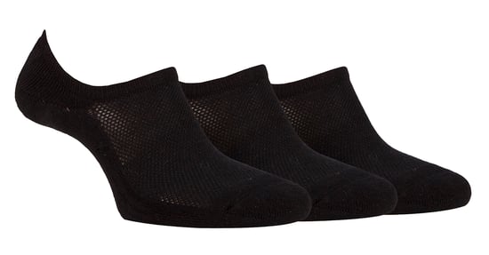 Dames Bamboe No Show Sokken | Jeep | Ademend Anti-Wrijving Gewatteerde Onzichtbare Sokken met Antislip Hiel Grip - Zwart - Image 1