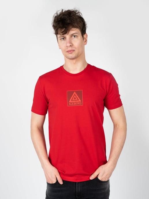 Iceberg T-Shirt C-Neck Men's Red