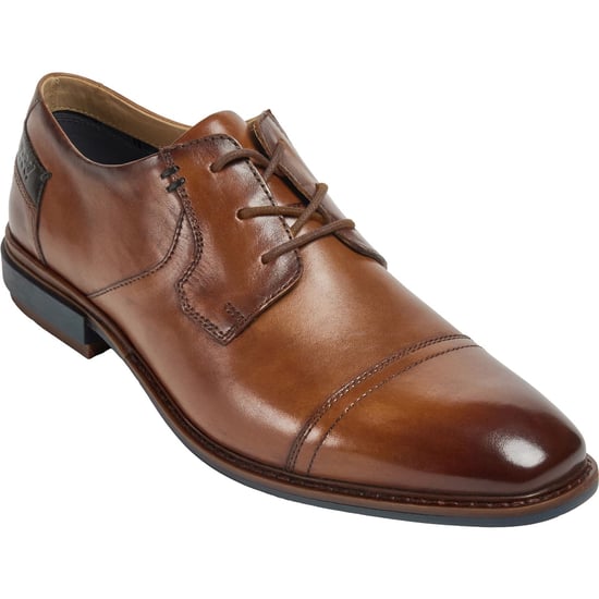 Pod Savage Leer/Textiel Heren Cognac Veterschoenen - Image 1