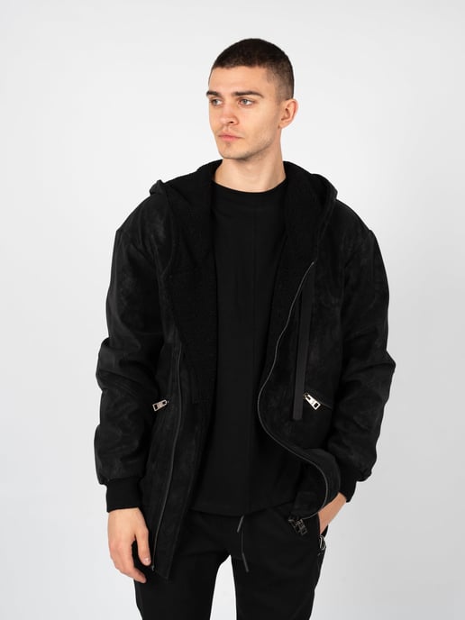 La Haine Inside Us jas LM077 Mannen zwart - Image 3