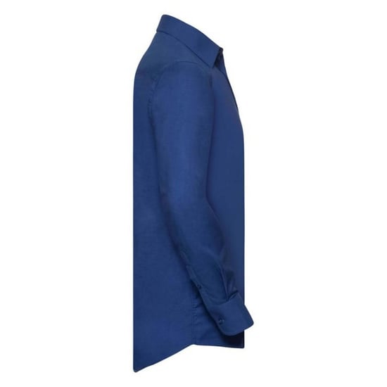 Russell Collectie Heren Lange Mouw Easy Care Oxford Shirt (Helder Koninklijk) - Image 3