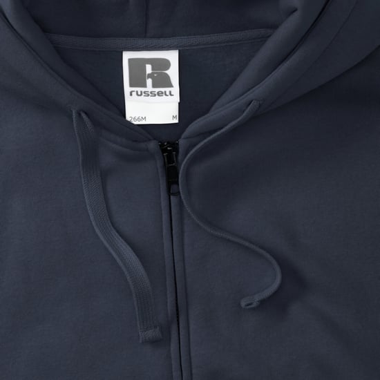 Russell Heren Authentieke Sweatshirt met volledige ritssluiting / Hoodie (Konvooi Grijs) - Image 4