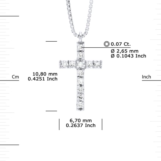 DIADEMA - Necklace with Diamonds - White Gold