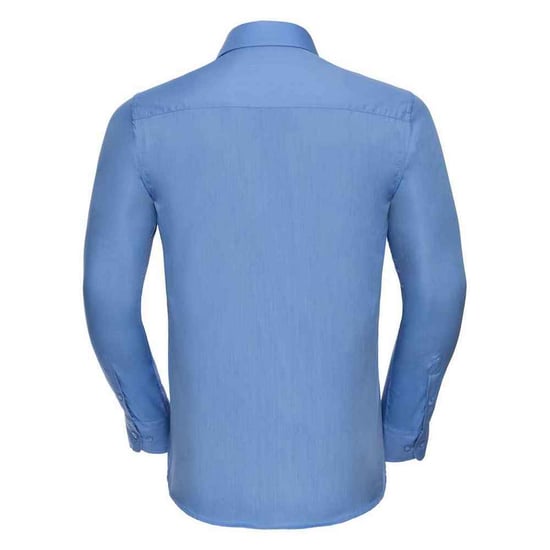Russell Collection Heren Polycotton Easy-Care Formeel Overhemd met Lange Mouwen (Bedrijfsblauw) - Image 2