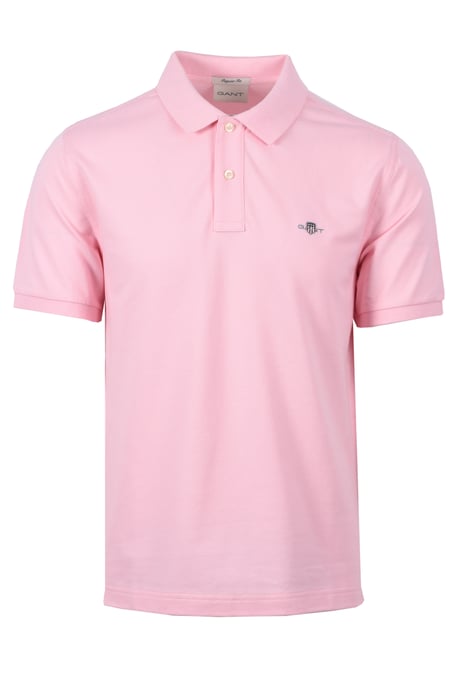 Gant Reg Shield Ss Pique Polo Shirt California Pink