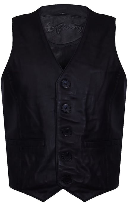 Tan Leather Waistcoat Formal Traditional Gilet Vest