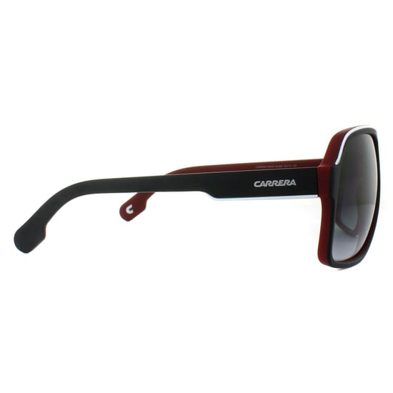 Carrera Aviator unisex zwart wit rood donkergrijze gradiënt zonnebril - Image 4