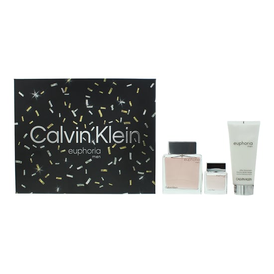 Calvin Klein Euphoria Men Eau de Toilette 100ml + 15ml + Aftershave Balm 100ml Gift Set