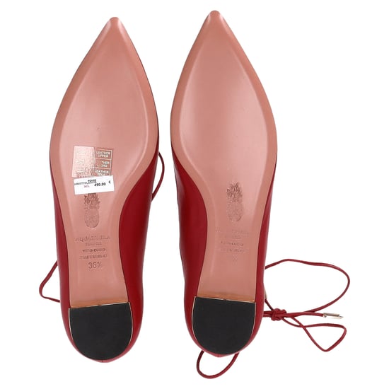 Aquazzura Christhy Laarzen met Veters in Rode Leer - Image 6