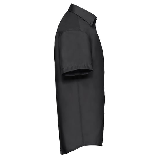 Russell Collection Heren Classic Ultimate Non-Iron Shirt met Korte Mouwen (Zwart) - Image 3