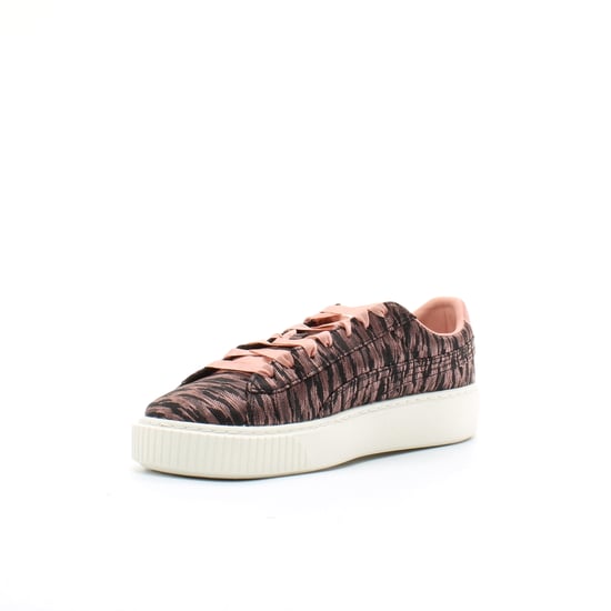 Puma Basket Platform VR Womens Pink/Black Trainers