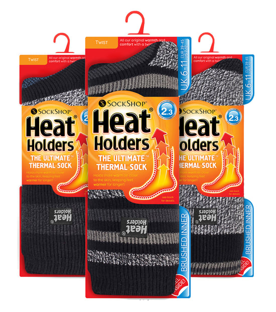 Heat Holders3 paar thermo herensokken voor de winter - Blockstreep - Image 2