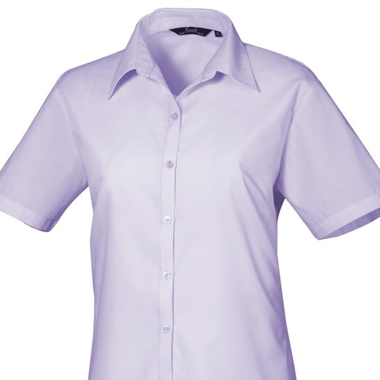 Premier Popeline blouse met korte mouwen / Gewoon werkoverhemd (Lila) - Image 2