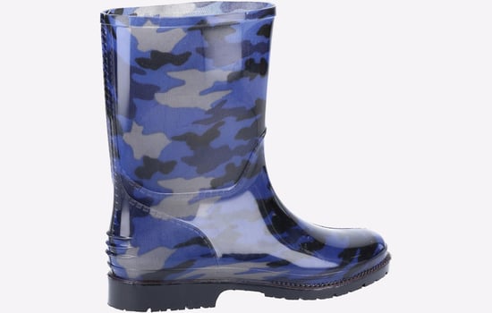 Cotswold PVC Jnr Meisjes Navy Camo Regenlaarzen Van Pvc - Image 3