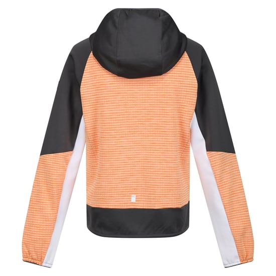 Regatta Childrens/Kids Prenton II Hooded Soft Shell Jacket (Apricot Crush/Seal Grey)