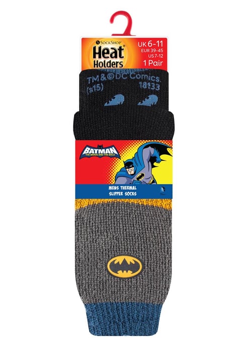 Heat Holders Thermische pantoffelsokken met filmthema voor heren - Batman - Image 2