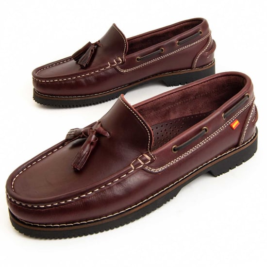 Purapiel Moccasin Puranautic In Burgundy