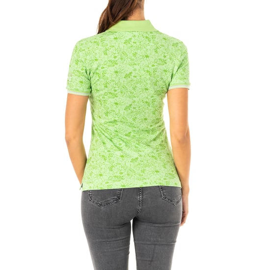 Women's short-sleeved polo shirt with lapel collar LWP309
