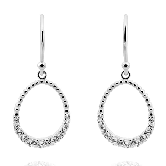 Orphelia 'Aria' Dames 925 Sterling Zilveren Set: Ketting-Hanger + Oorbellen - Zilver SET-7494 - Image 3