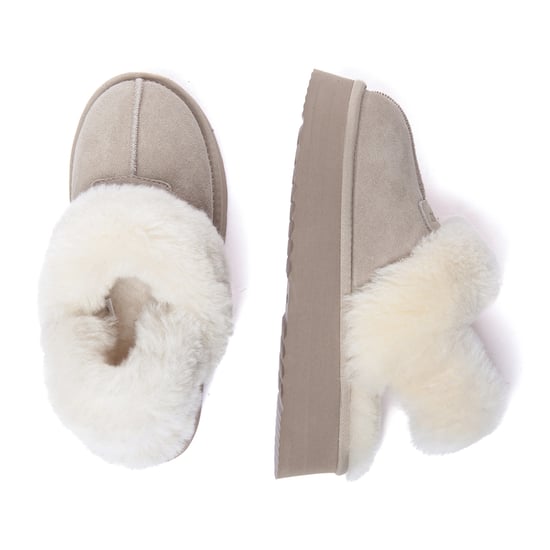 EVER AU Australia Women Fantail Leather Slippers With Two Removable Straps