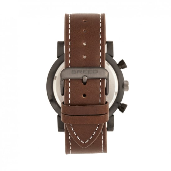 Breed Ryker Chronograph Leather-Band Watch w/Date
