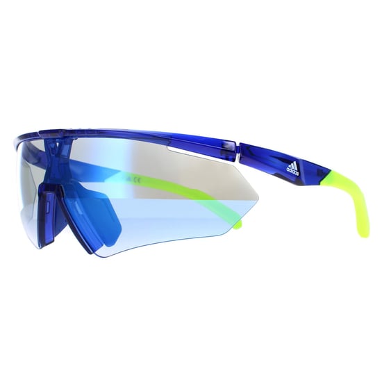 Adidas Shield Mens Frosted Blue Vario Mirror Blue Photochromic SP0027
