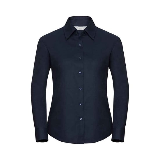 Russell Womens/Ladies Oxford Easy-Care Long-Sleeved Shirt (Bright Navy)