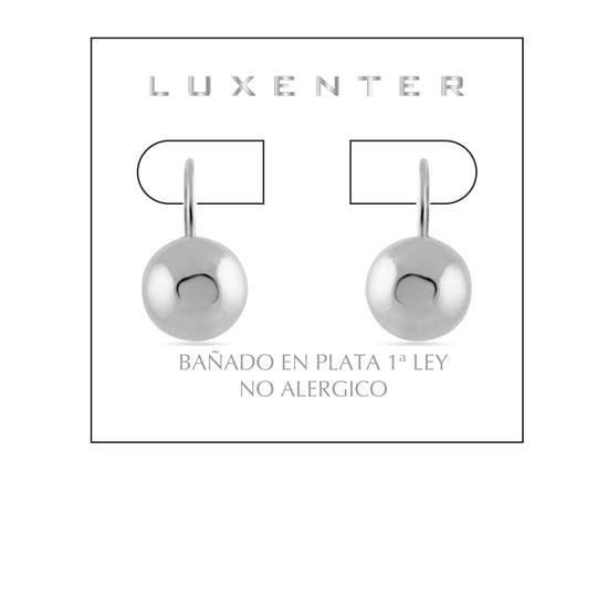 Luxenter Nenje rhodium finish earrings