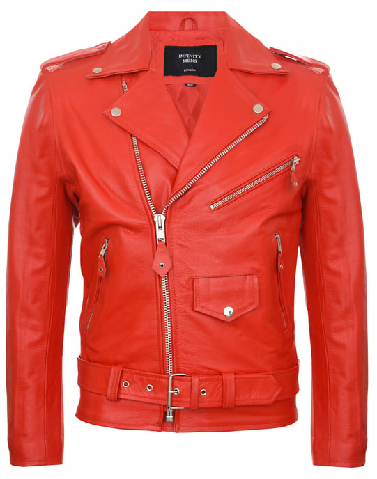 Brando biker skirt leather motorcycle jacket