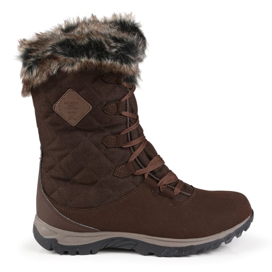 Regatta Great Outdoors Womens/Ladies Newley Faux Fur Trim Thermo Boots (Chestnut)