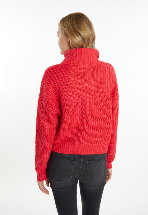 Mymo Gebreide trui Dames rood - Image 4