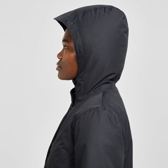 North Ridge Women's Switch Waterproof Long Length Jacket with Peaked Hood, Hiking Raincoat